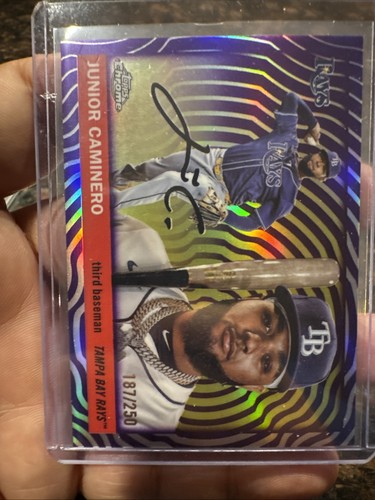 Topps 2025 Chrome Junior Caminero Vibrations Refractor /250