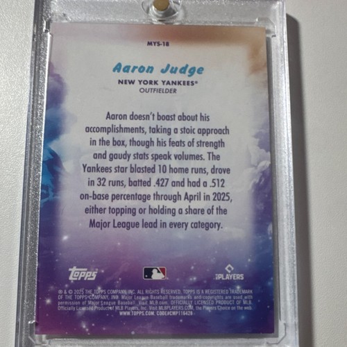 Topps 2025 Update Series - Mystical Aaron Judge #MYS-18 - photo 2