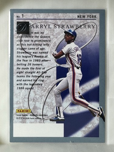 2026 Panini Donruss - Elite Series Darryl Strawberry #1 - photo 2