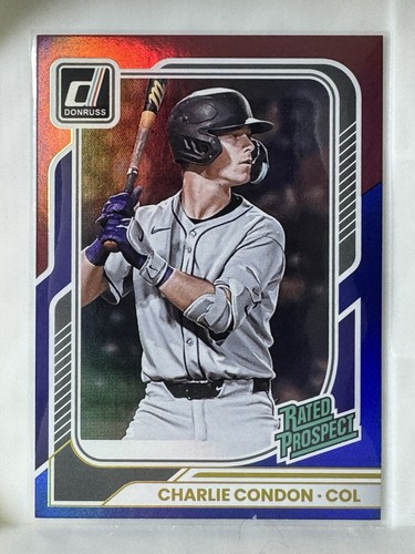 Charlie Condon Rated Prospect Red and Blue 2026 Donruss #196