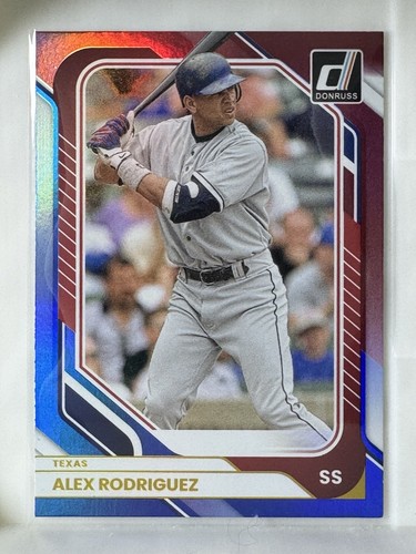 2026 Donruss Red/White/Blue Alex Rodriguez No. 59 Rangers