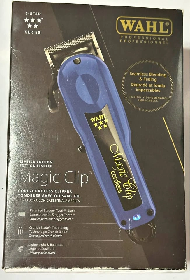 Wahl Professional 5-Star Cordless Magic Clip - Blue Edition