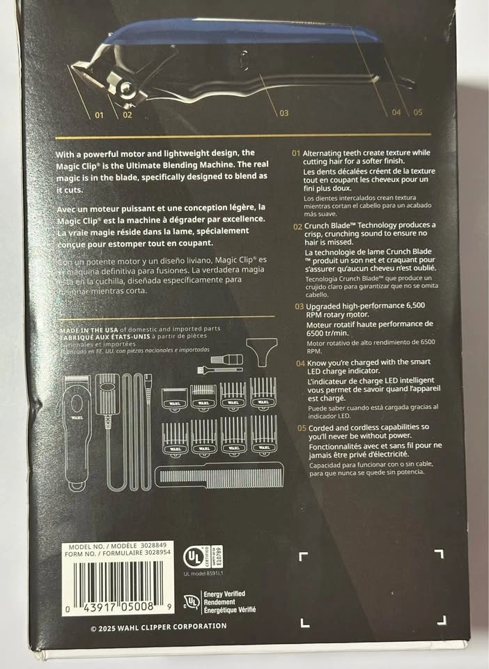 Wahl Professional 5-Star Cordless Magic Clip - Blue Edition - photo 3