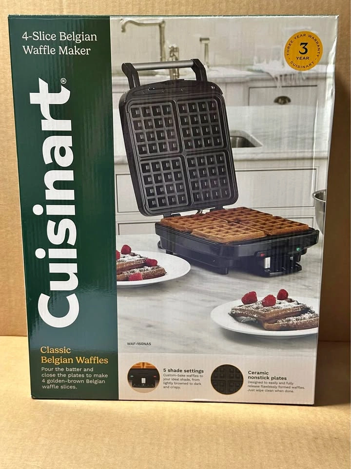 Cuisinart 4-Slice Belgian Waffle Maker - WAF-150NAS