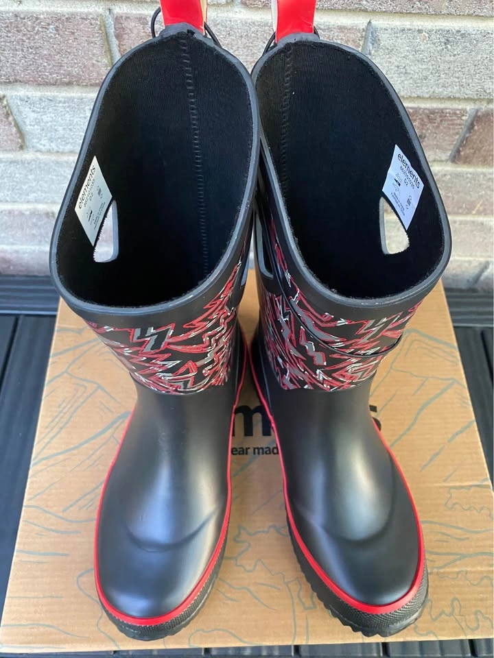 Elements Rain Boots kids size 2 youth boy - photo 4