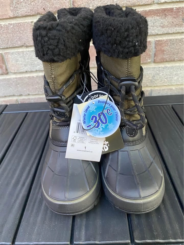 George Kids Size 1 Winter Boots boy - photo 3