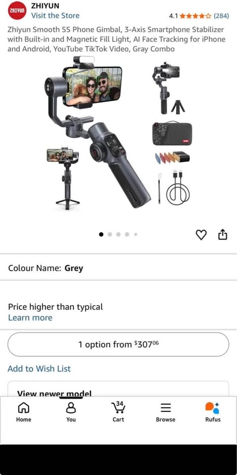 Zhiyun Smooth 5S Combo Smartphone Gimbal - photo 5