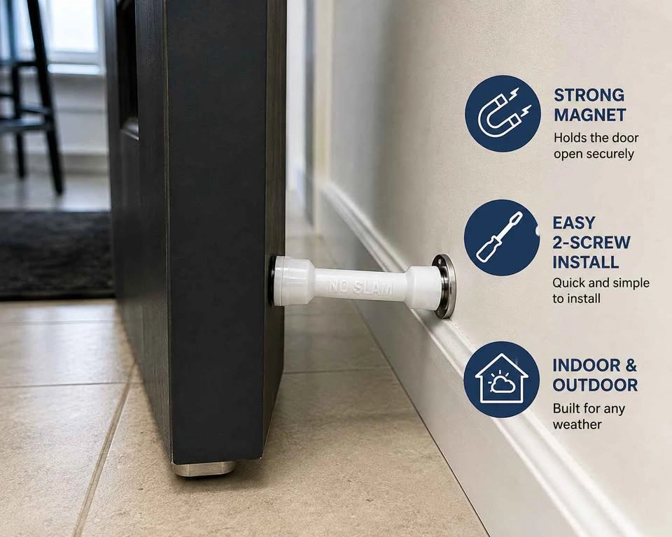 Magnetic Door Stopper & Door Holder - Brand New - photo 3