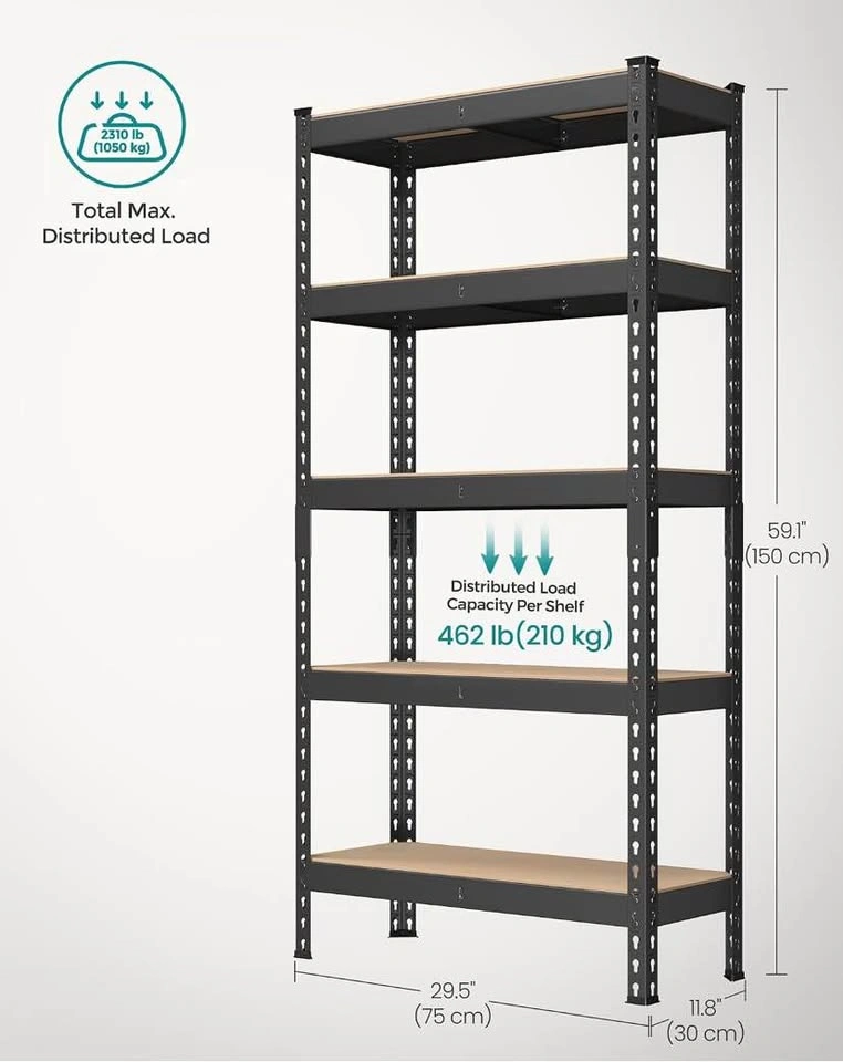 5-Tier Heavy Duty Shelving Unit | Garage Storage - photo 3