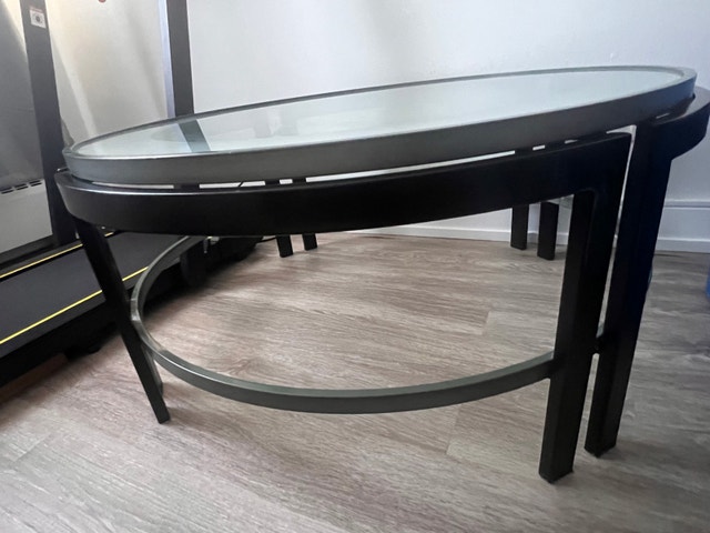 Round Glass Coffee Table - photo 2