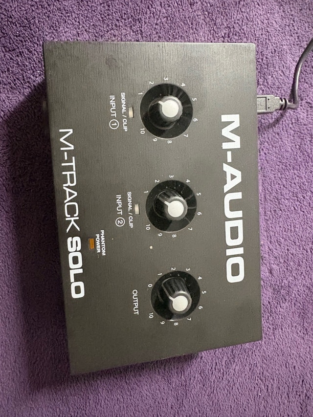 M Track Audio Solo USB interface