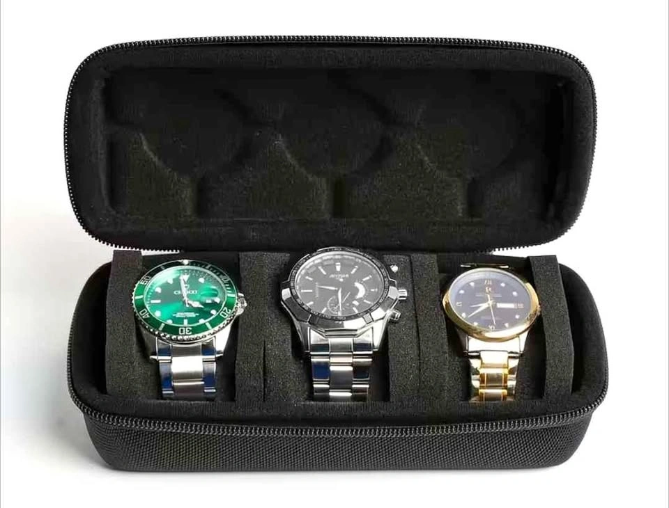 Brand New 3 Slots Hard-shell Watch Travel Case