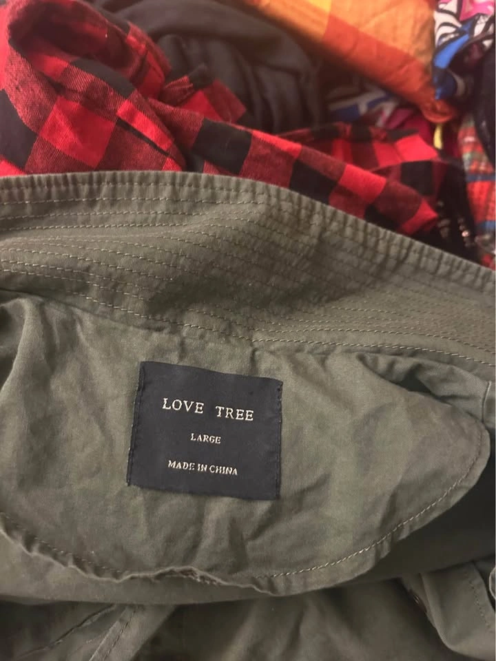 LOVE TREE green utility jacket large - photo 2