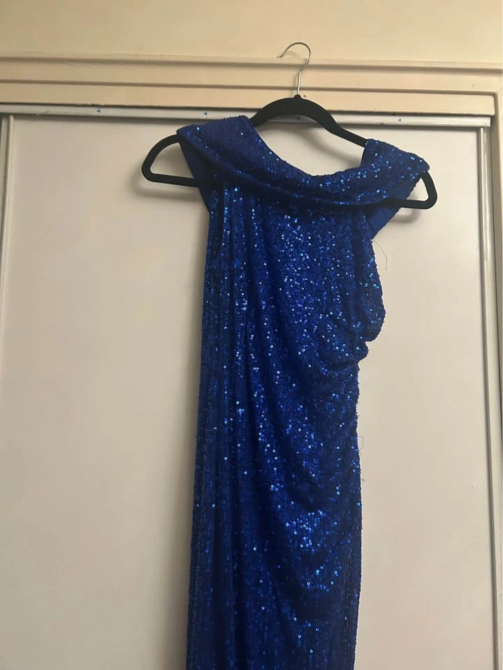 Blue Sequin Formal Dress - photo 2