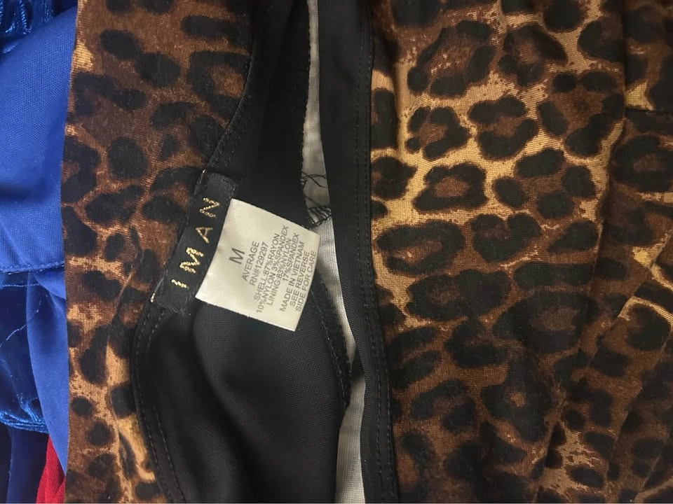 IMAN Leopard Print Pants Size M - photo 3