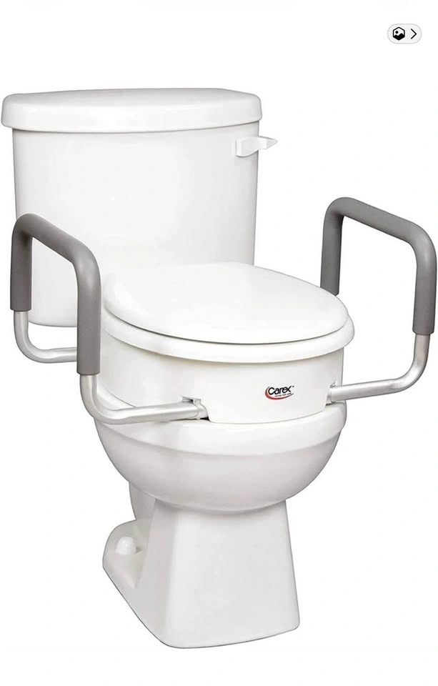 Brand New 3.5” Toilet Seat Riser with Handles - Elongated