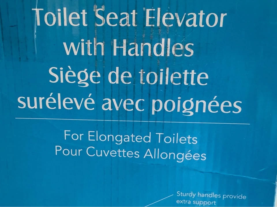 Brand New 3.5” Toilet Seat Riser with Handles - Elongated - photo 4