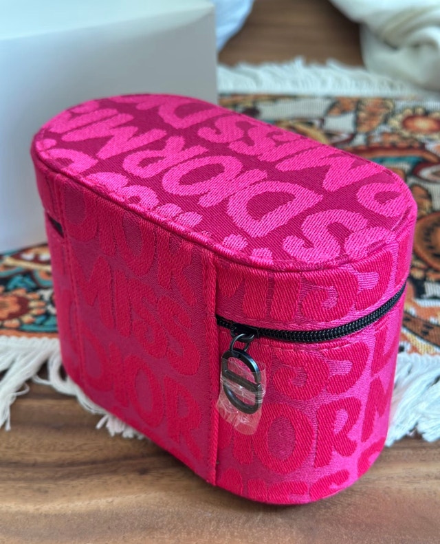 BNIB Dior Pink Monogram Cosmetic Travel Case - photo 2