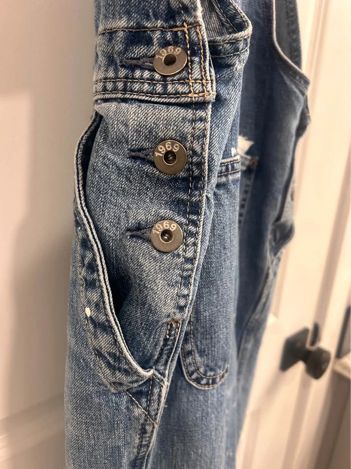 Distressed Denim Overalls (GAP) xsmall - photo 5