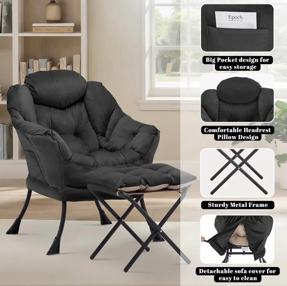 New in Box Lazy Chair with Ottoman - photo 3
