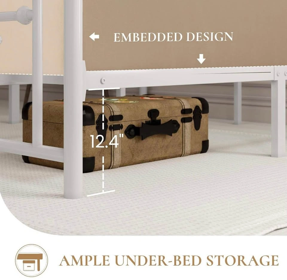 Brand New in Box SHA CERLIN Full Size Metal Bed Frame - photo 3