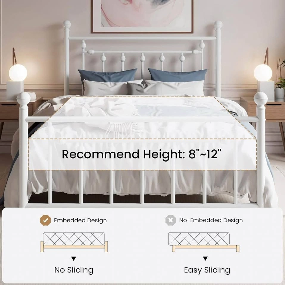 Brand New in Box SHA CERLIN Full Size Metal Bed Frame - photo 5