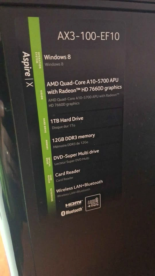 Acer Aspire X AX3-100-EF10 Desktop PC - photo 2