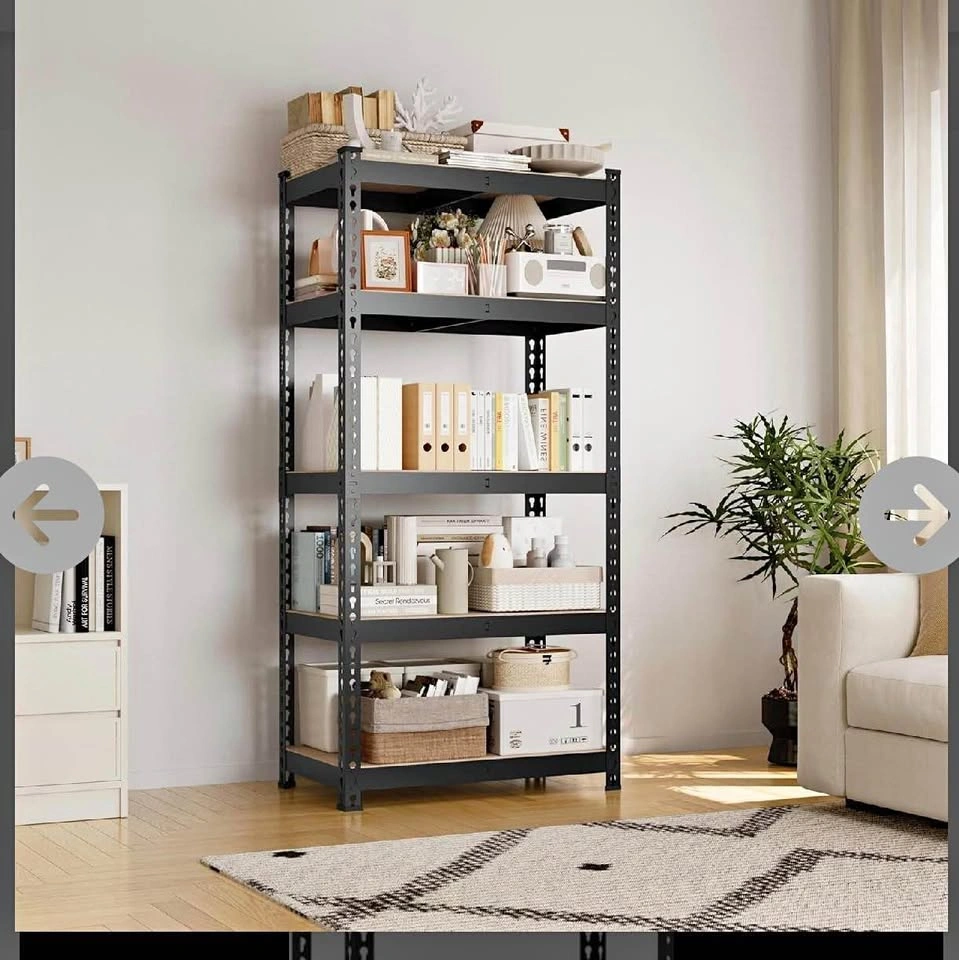 5-Tier Heavy Duty Adjustable Garage Storage Shelf - Black