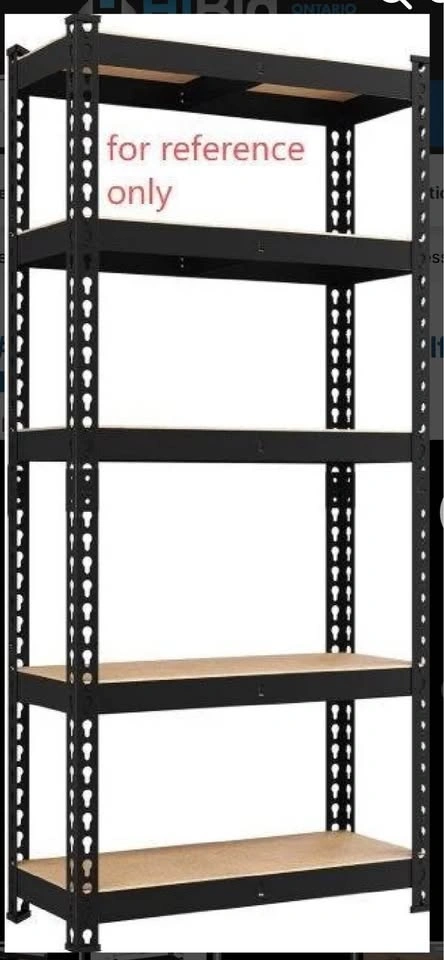 5-Tier Heavy Duty Adjustable Garage Storage Shelf - Black - photo 3