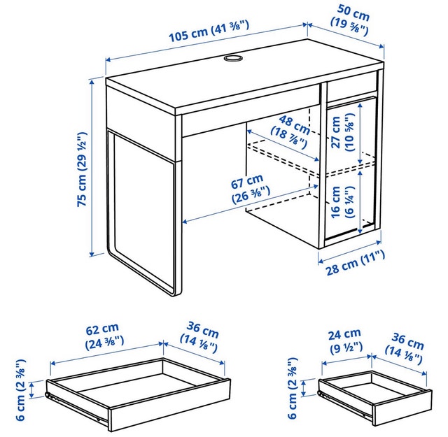 IKEA MICKE DESK FOR SALE - photo 3