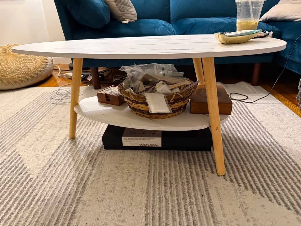 Marble colored coffee table - photo 2