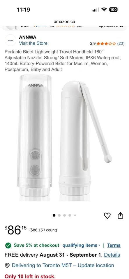 ANNWA Handy Care Bidet - photo 3