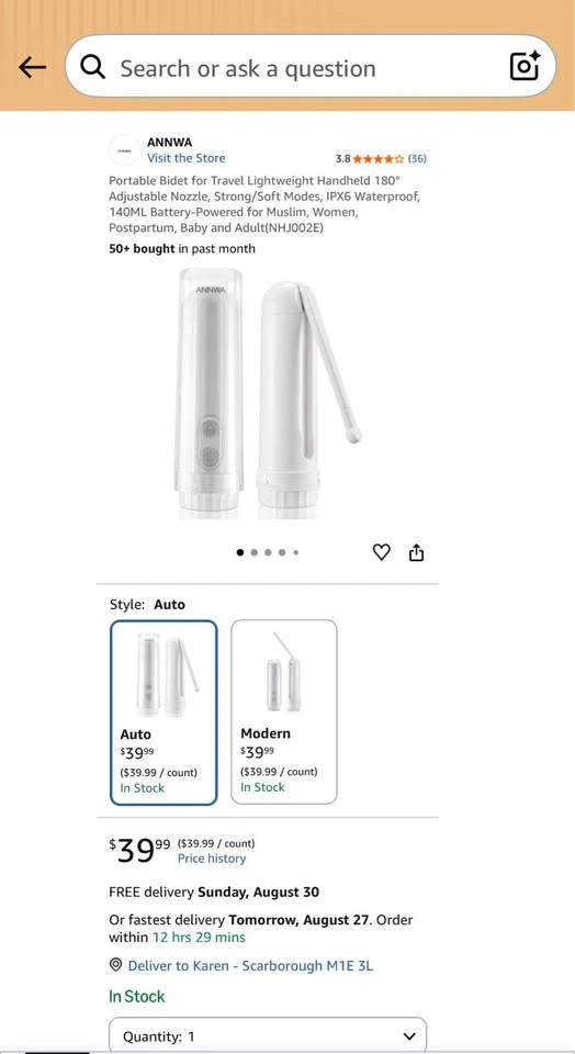 ANNWA Handy Care Bidet - photo 4