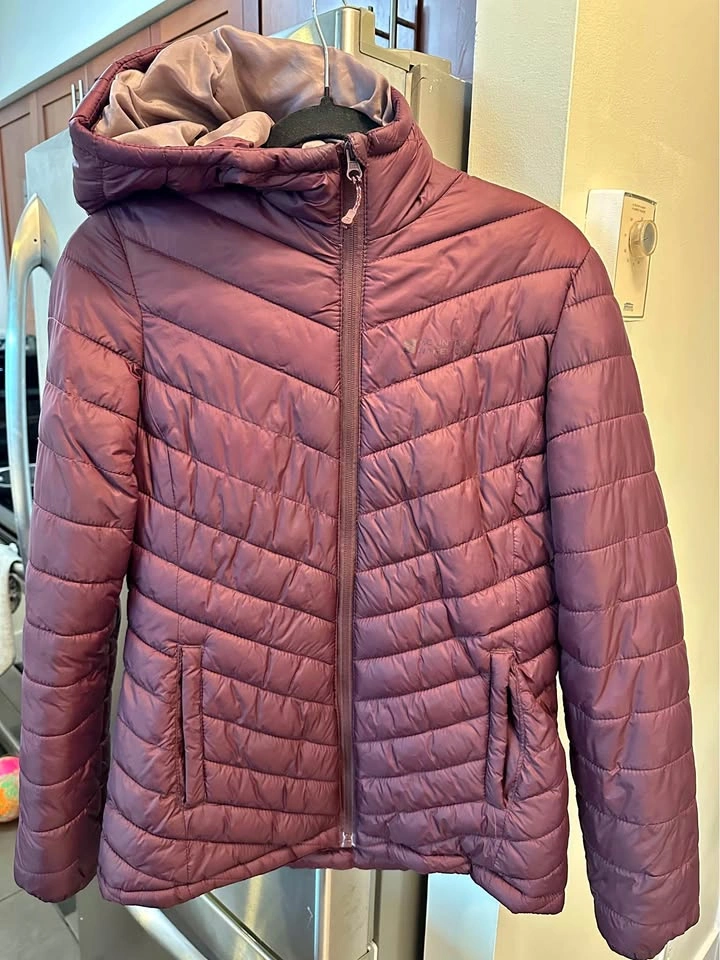 Burgundy Lightweight Puffer Jacket