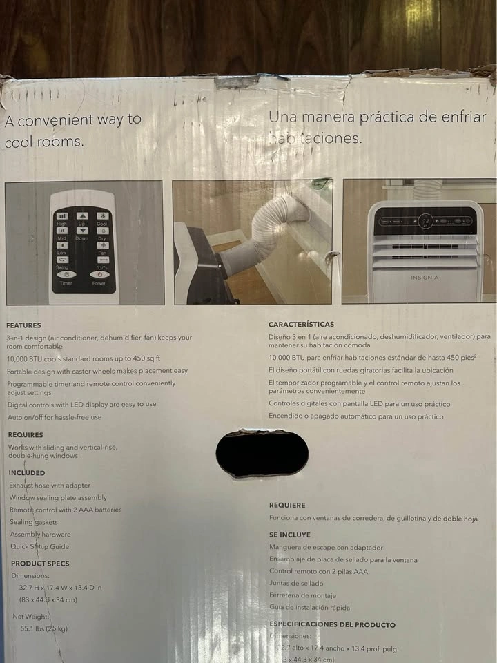 Insignia 10,000 BTU Portable Air Conditioner - photo 4