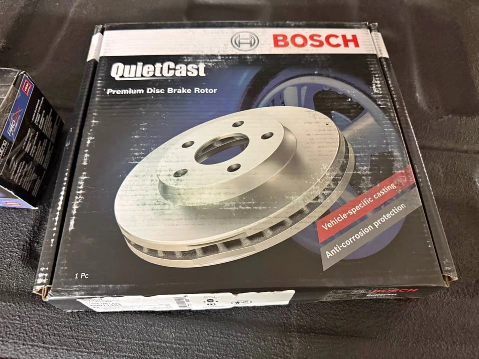 New Bosch QuietCast Rear Rotors and Akebono Brake Pads