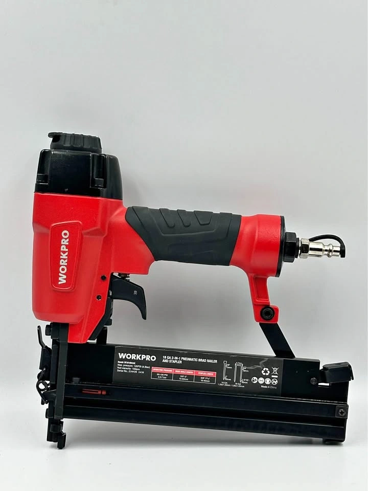 WORKPRO 18 GA 2-in-1 Pneumatic Brad Nailer and Stapler