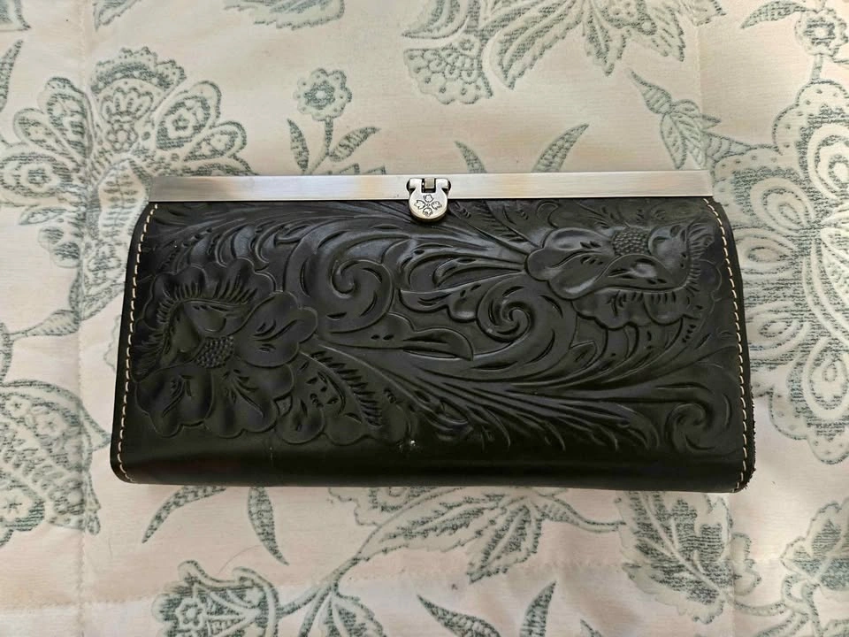 Patricia Nash Tooled Italian Leather Wallet