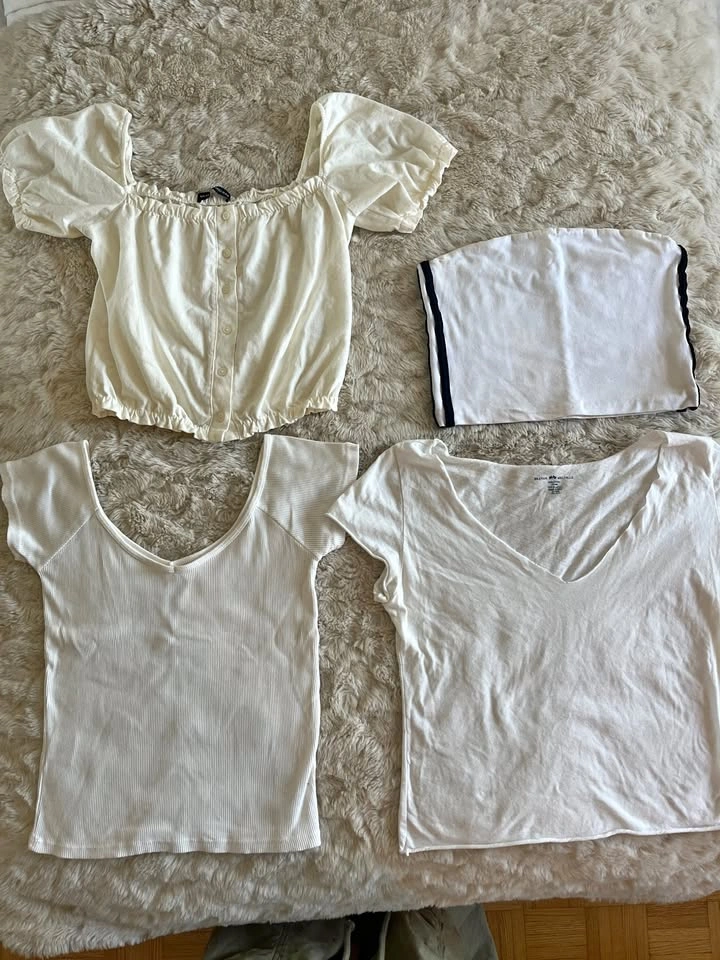 Brandy Melville White / Cream Tops Bundle
