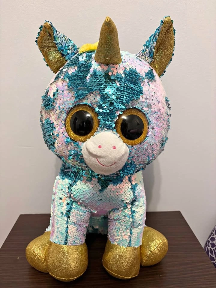 Large 19” Sequin Unicorn Plush