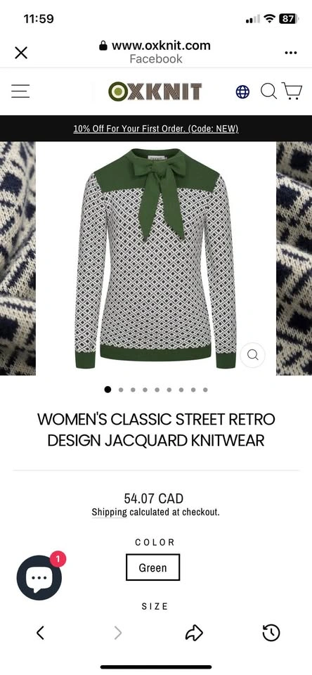 Brand New OXKNIT Women’s Retro Sweater - photo 2