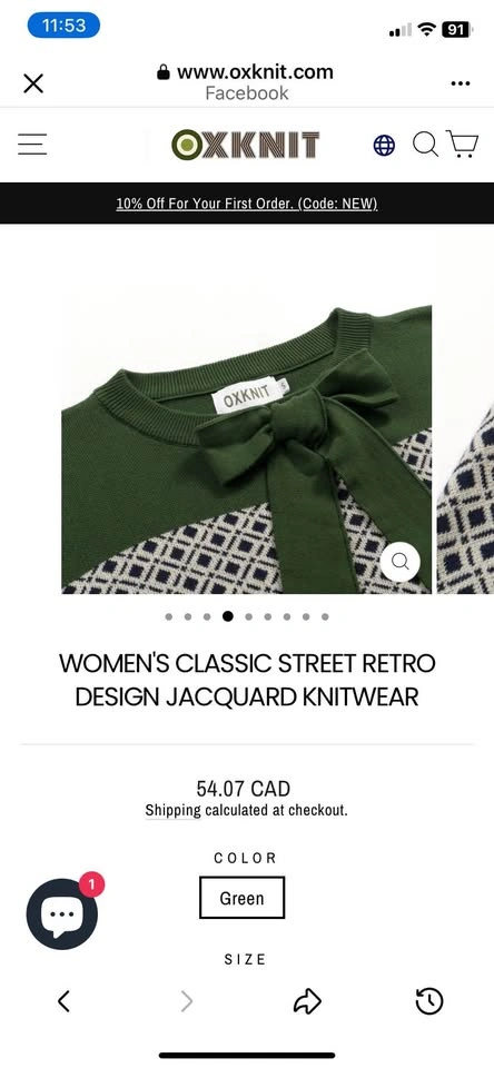 Brand New OXKNIT Women’s Retro Sweater - photo 4