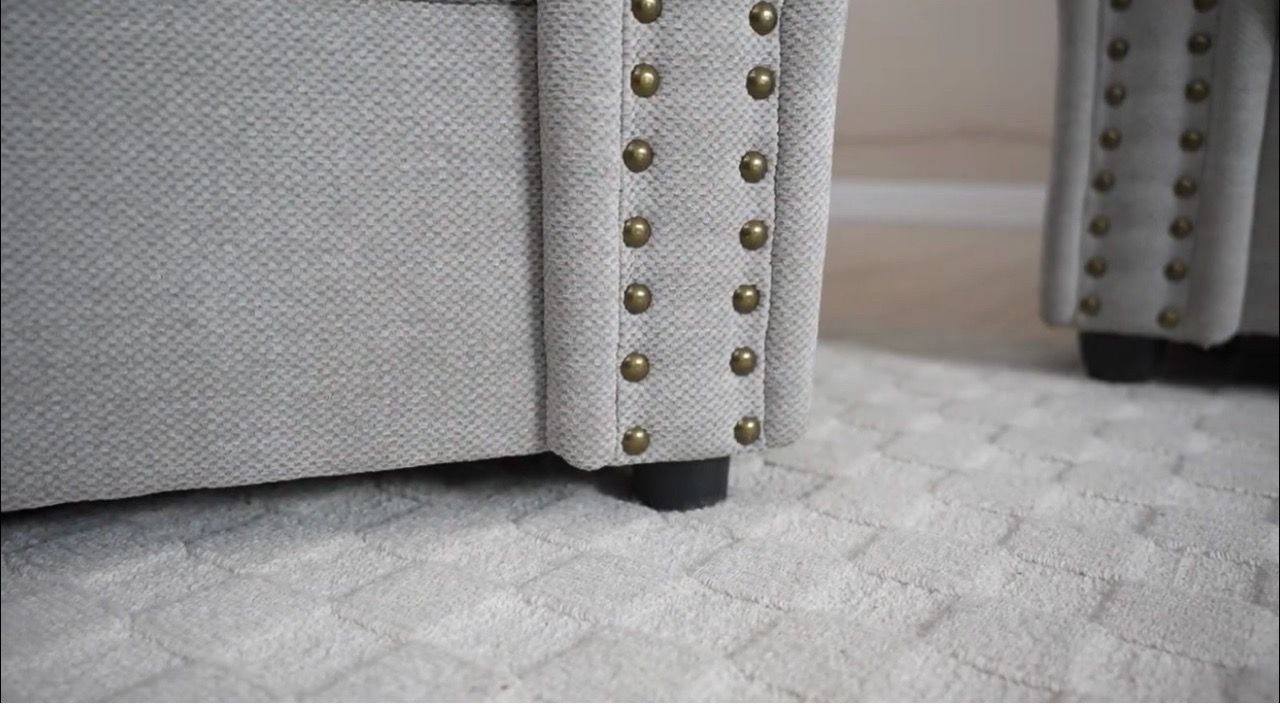 Gray Fabric Sofa and Loveseat Set - photo 4