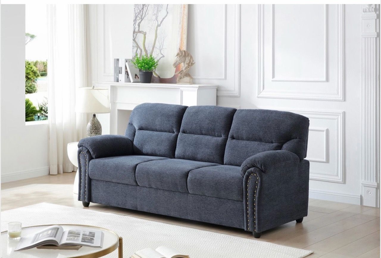 Gray Fabric Sofa and Loveseat Set - photo 5