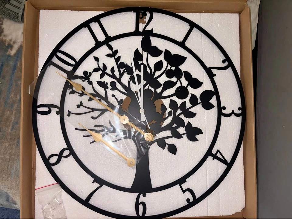 Metal clock