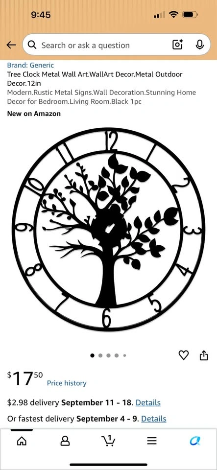 Metal clock - photo 2