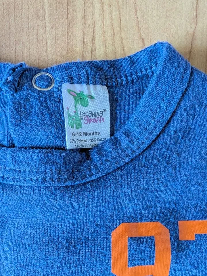 Laughing Giraffe Edmonton Oilers Baby Bodysuit 6-12 Months - photo 2