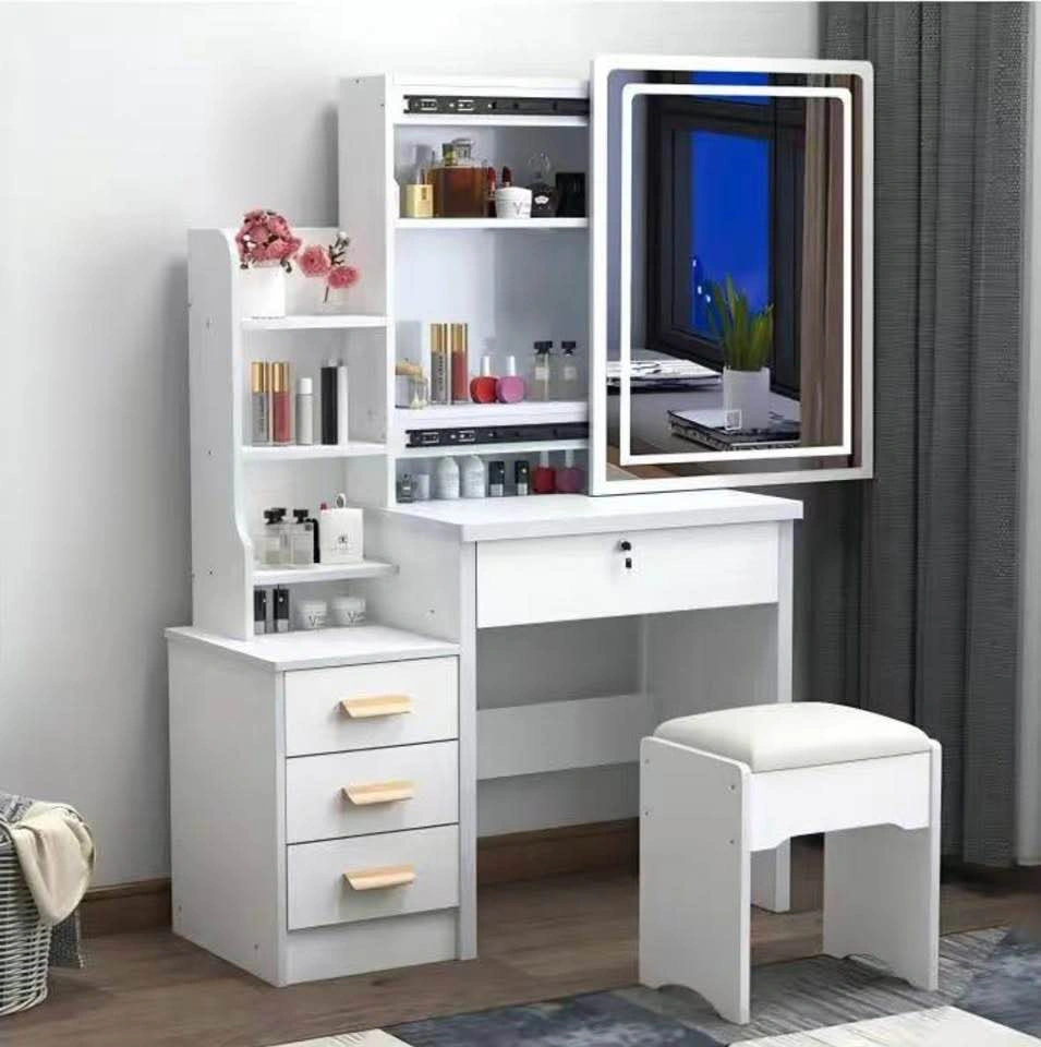 Makeup Vanity set with LED Mirror