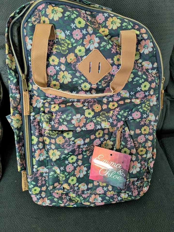 Emma & Chloe Floral Backpack