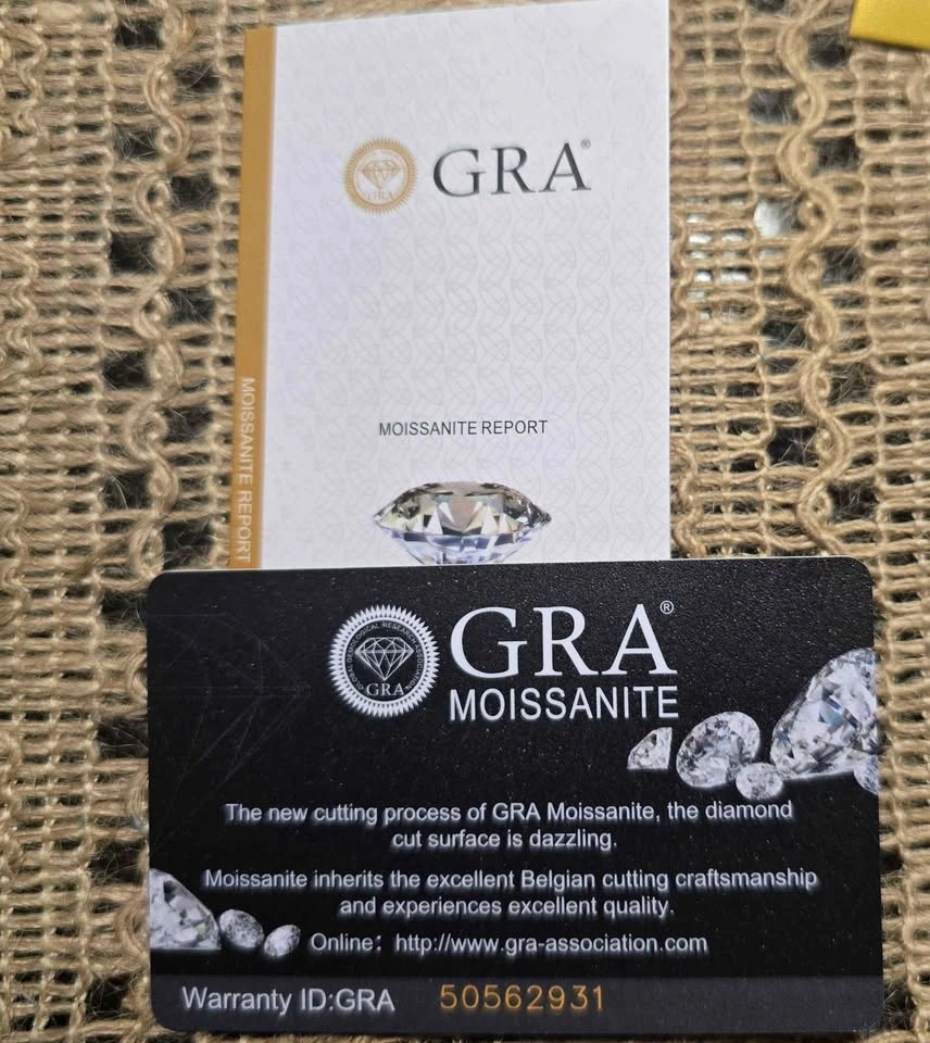 4 Carat Moissanite Diamond Ring - Size 8 - photo 3